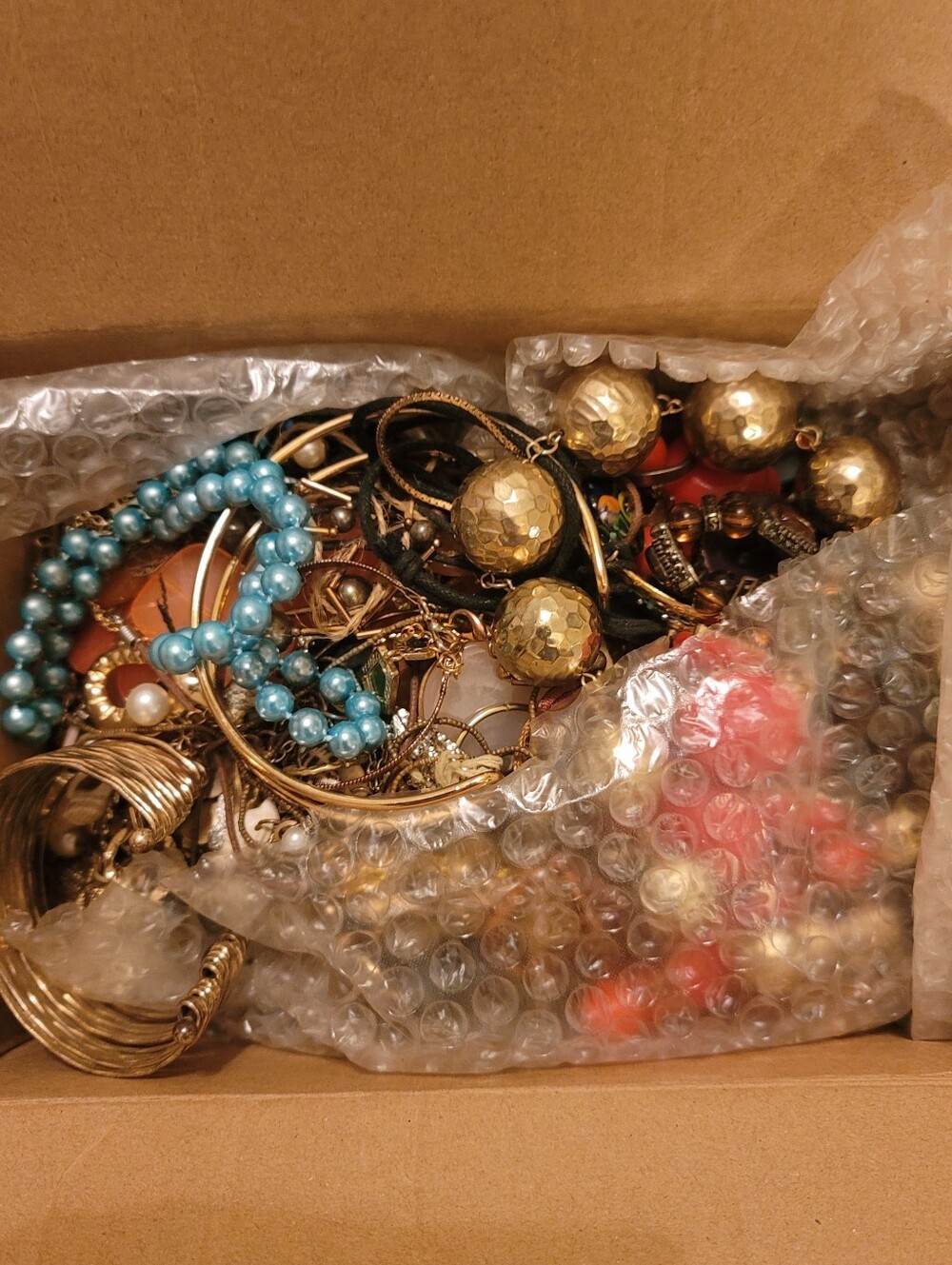 Estate Junk Jewelry Box, Unsorted